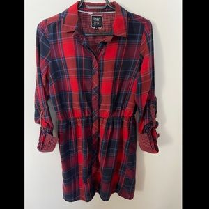 ONLY 3/4 plaid shirt dress | Like new!